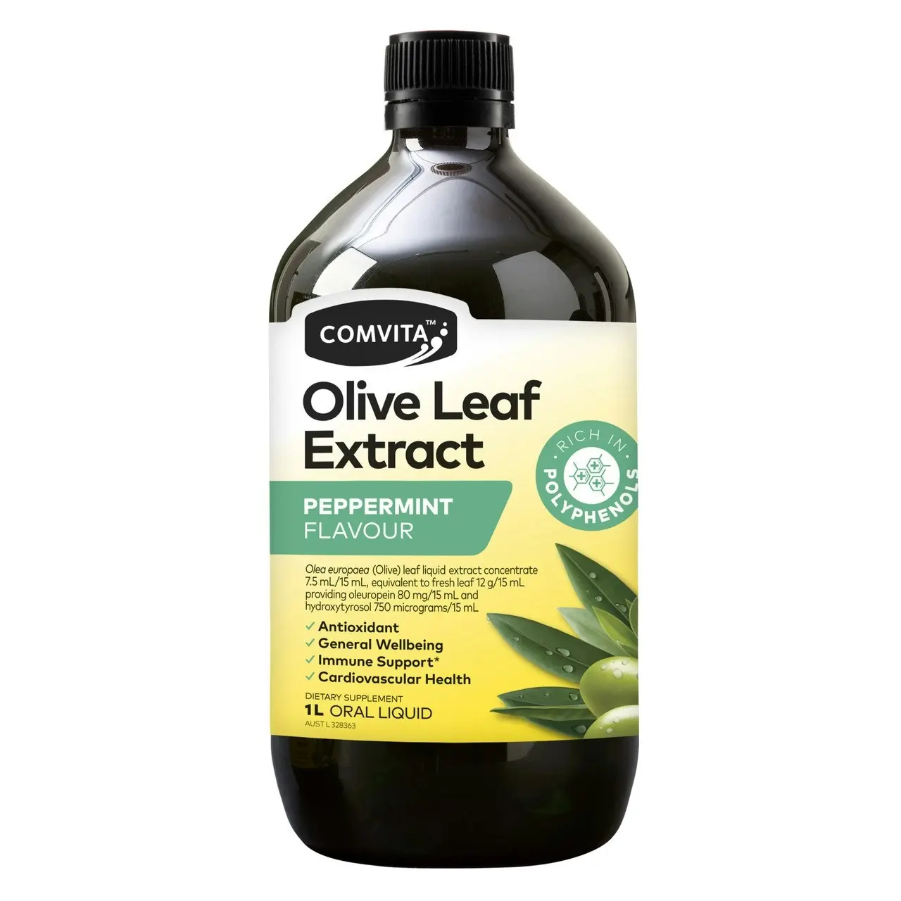 Comvita Olive Leaf Extract Peppermint Flavour 1L