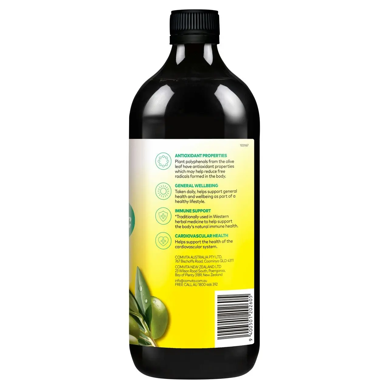 Comvita Olive Leaf Extract Peppermint Flavour 1L