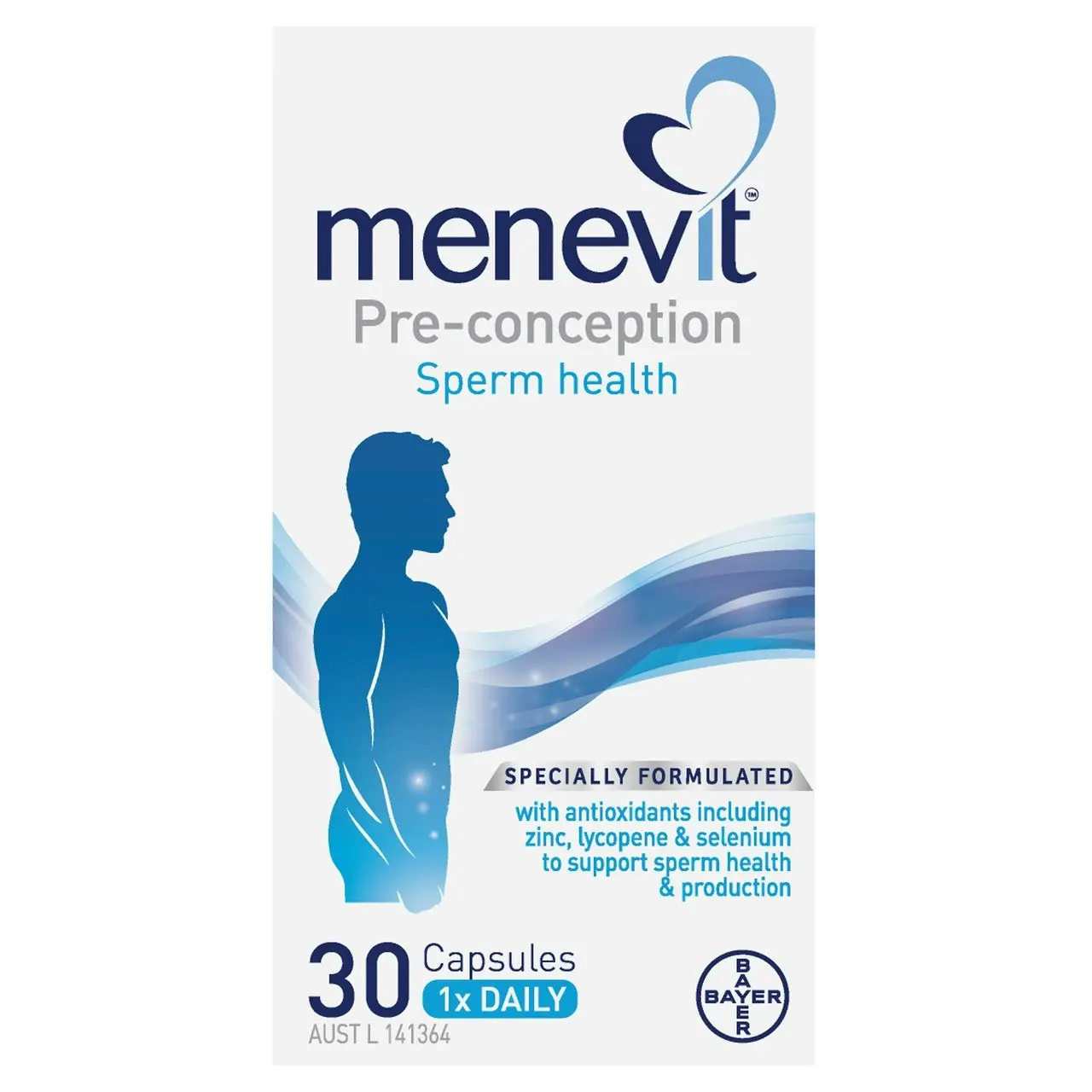 Menevit Pre-Conception Sperm Health Capsules 30 pack (30 days)