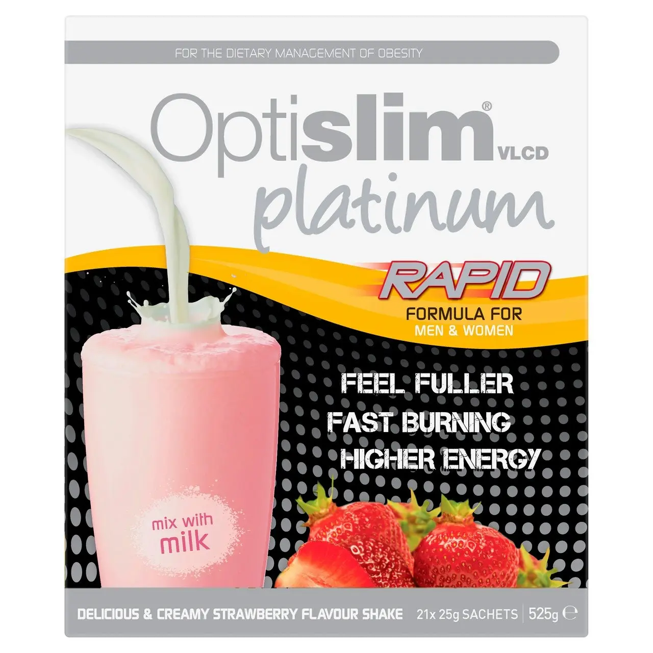 OptiSlim VLCD Platinum Shake Strawberry 21x25g