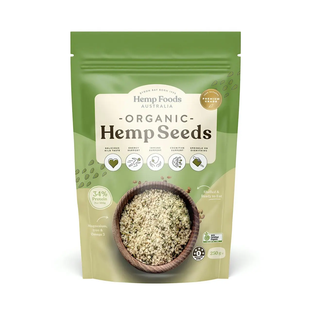 Organic Hemp Seeds 250g