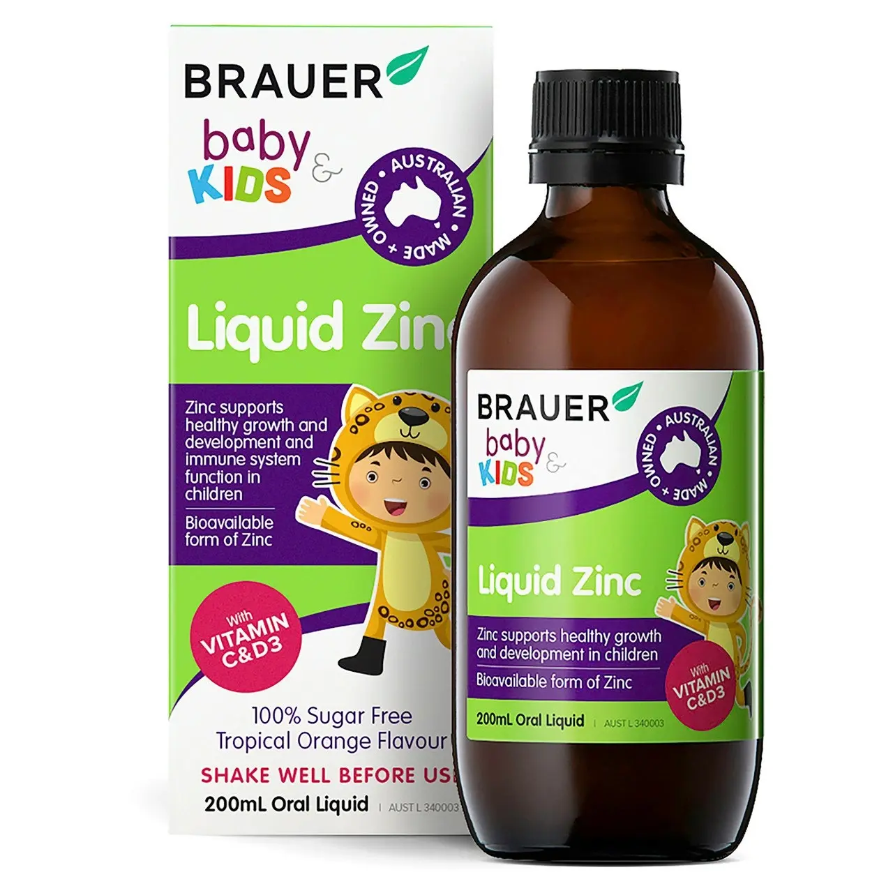 Brauer Baby & Kids Liquid Zinc 200ml