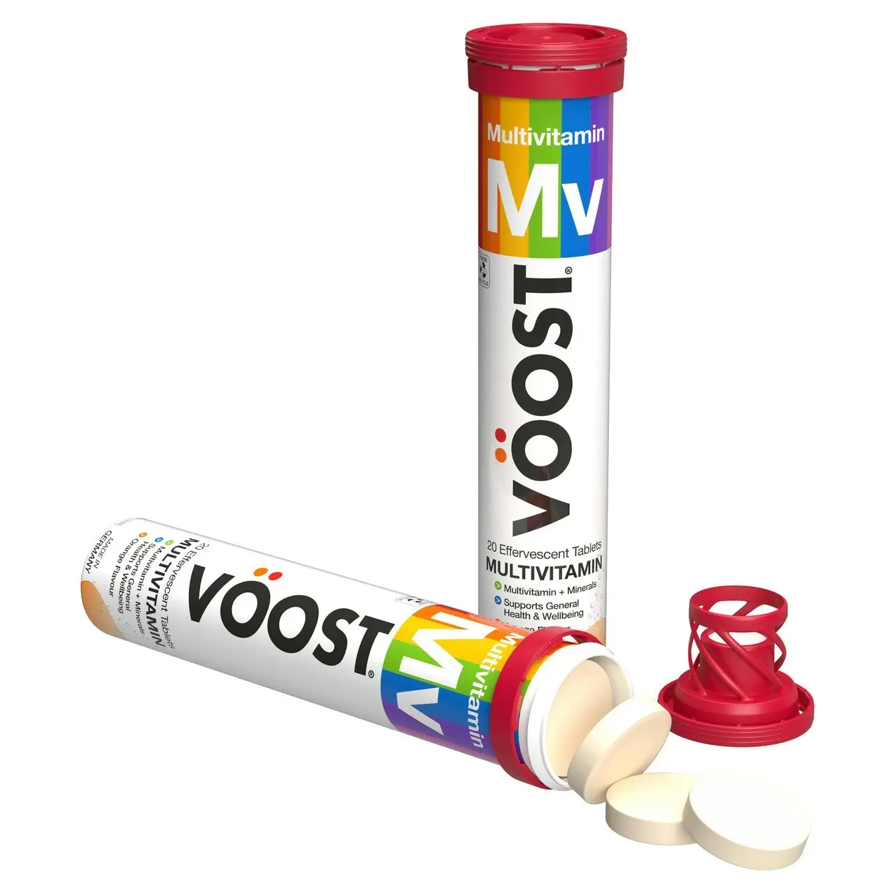 Voost Multivitamin Orange Effervescent Vitamins Supplement to support general health & wellbeing 20 Tablets