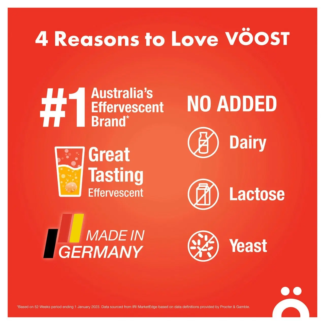 Voost Multivitamin Orange Effervescent Vitamins Supplement to support general health & wellbeing 20 Tablets