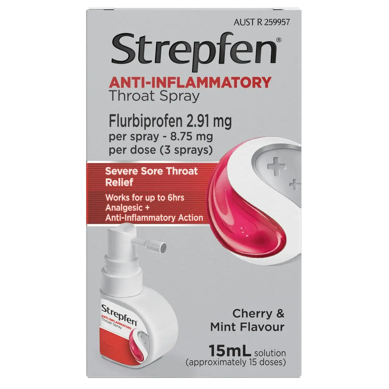 Strepfen Intensive Throat Spray with Anti Inflammatory Action 15mL