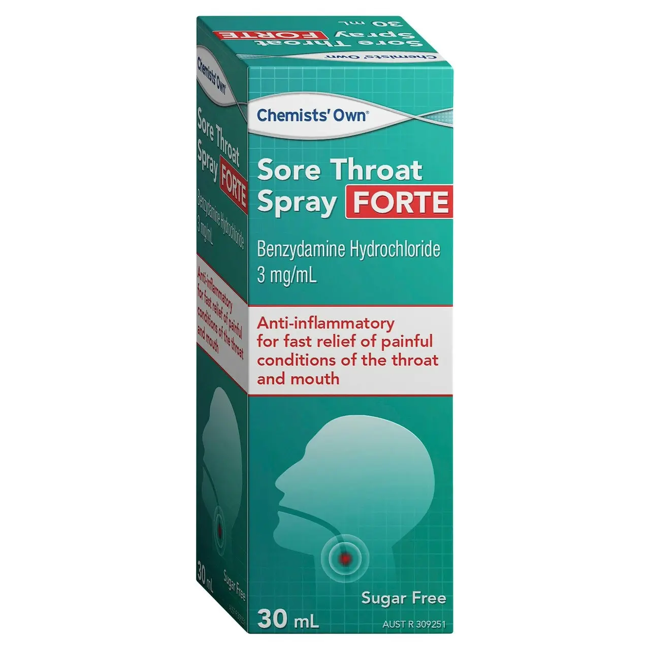 Chemists' Own Sore Throat Spray Forte 30mL