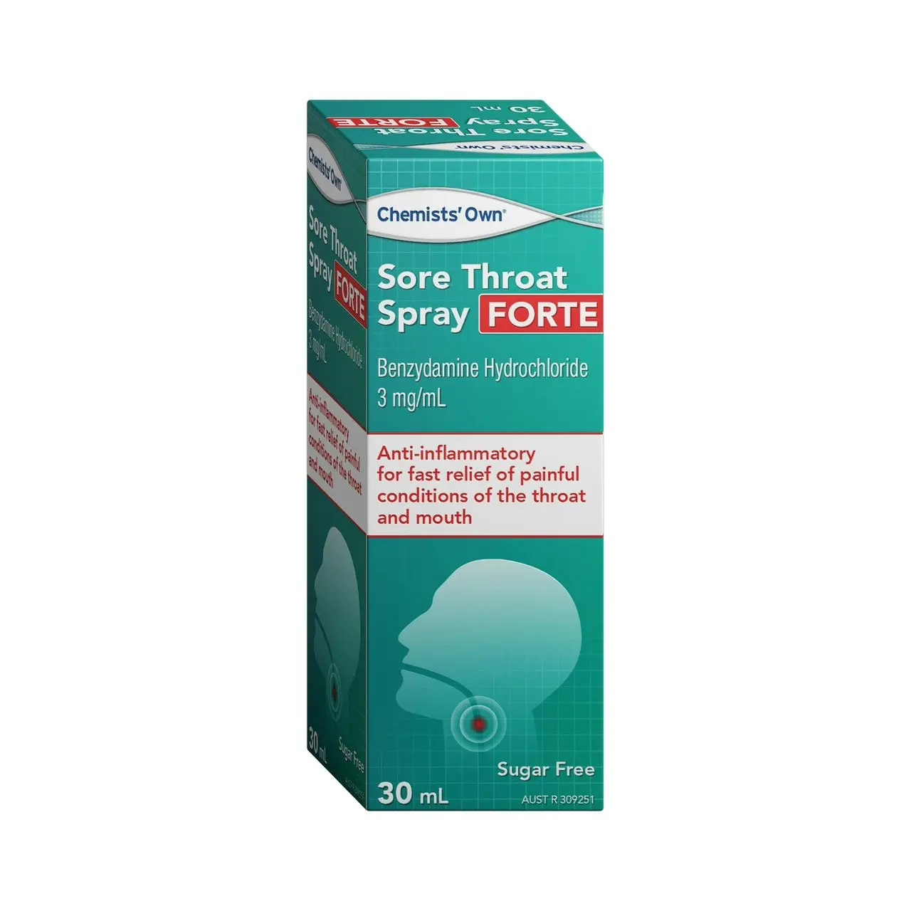 Chemists' Own Sore Throat Spray Forte 30mL