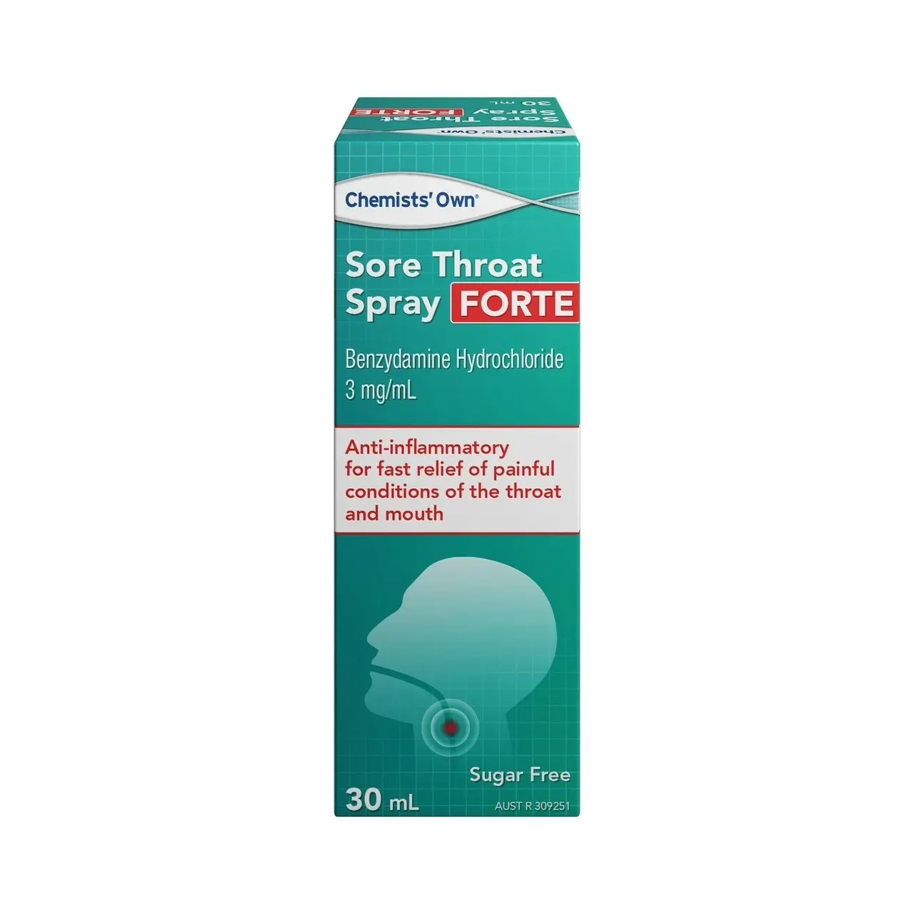 Chemists' Own Sore Throat Spray Forte 30mL