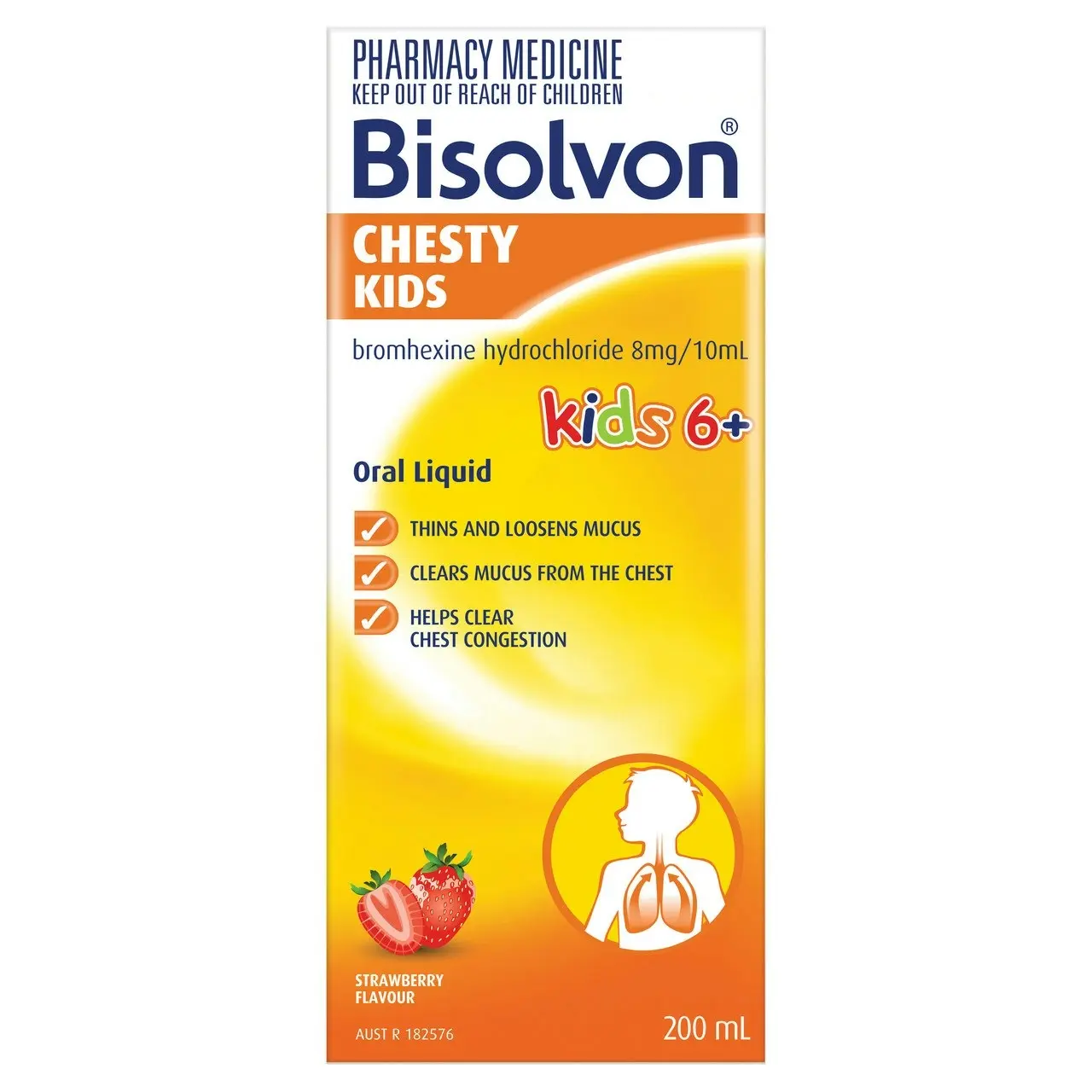 Bisolvon Oral Liquid Chesty Kids 200ml