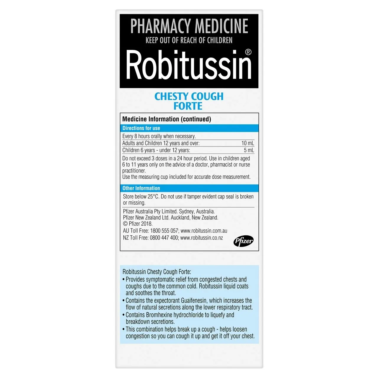 Robitussin Chesty Cough Forte Cough Liquid 200mL