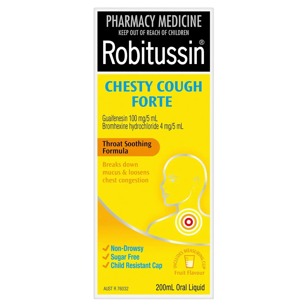 Robitussin Chesty Cough Forte Cough Liquid 200mL