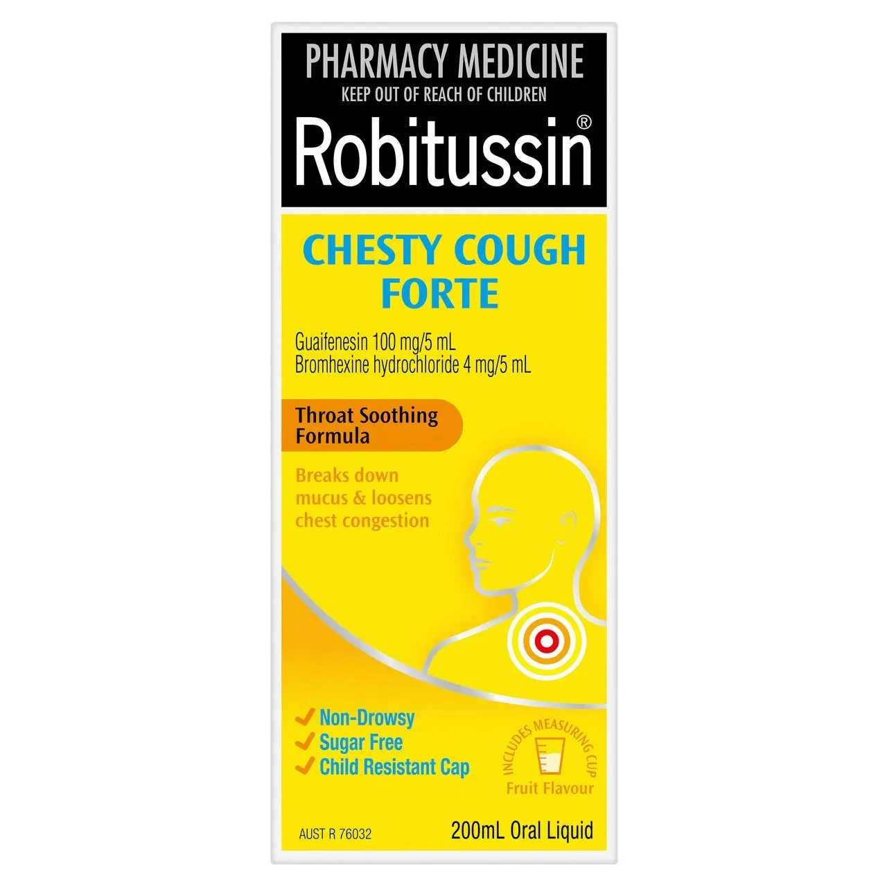 Robitussin Chesty Cough Forte Cough Liquid 200mL