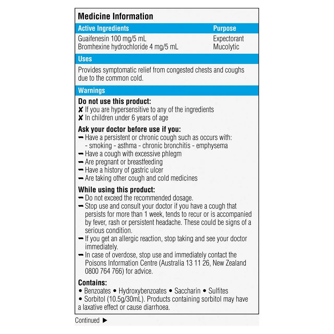 Robitussin Chesty Cough Forte Cough Liquid 200mL