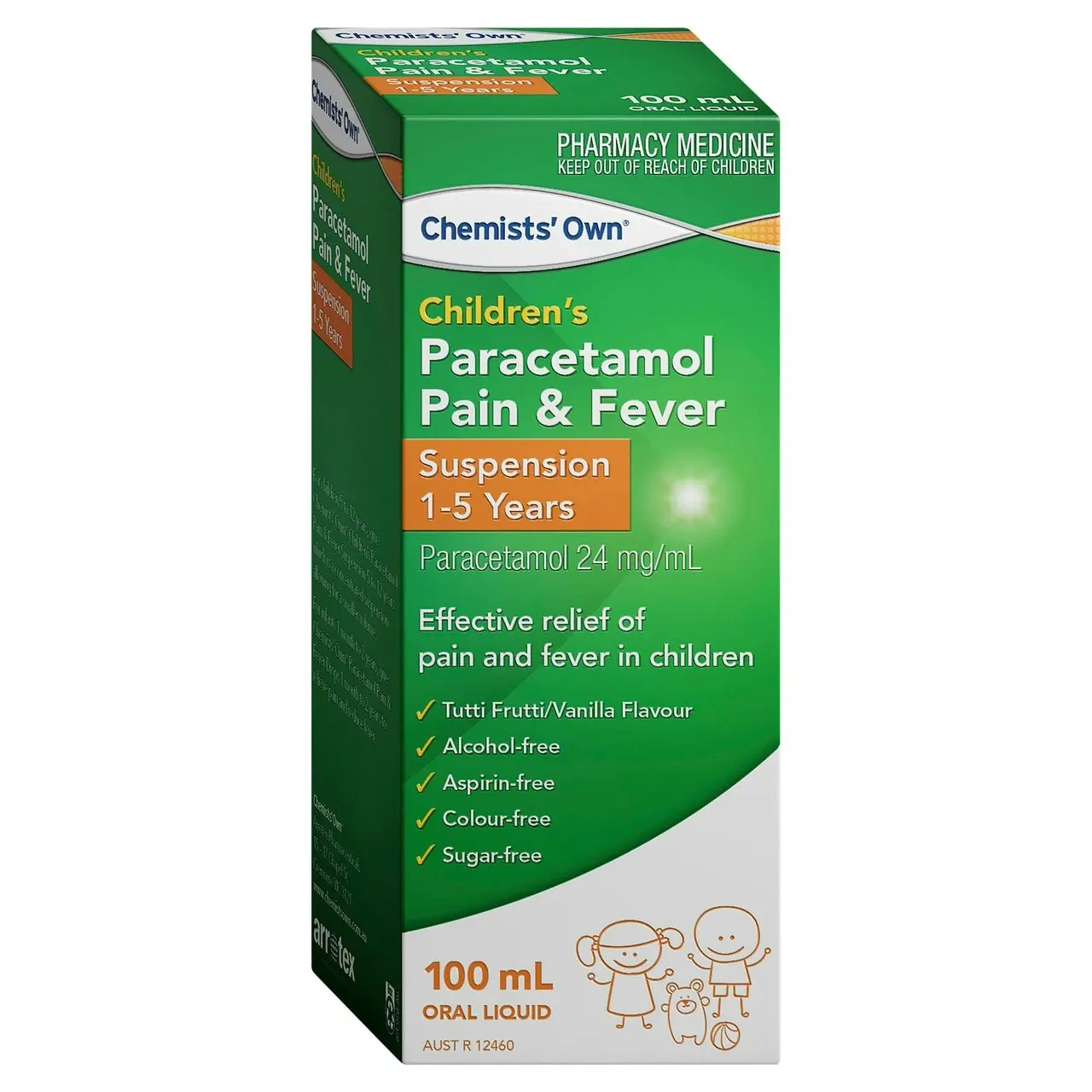 Chemists' Own Children's Paracetamol Pain & Fever 1- 5 Yrs Susp 100mL