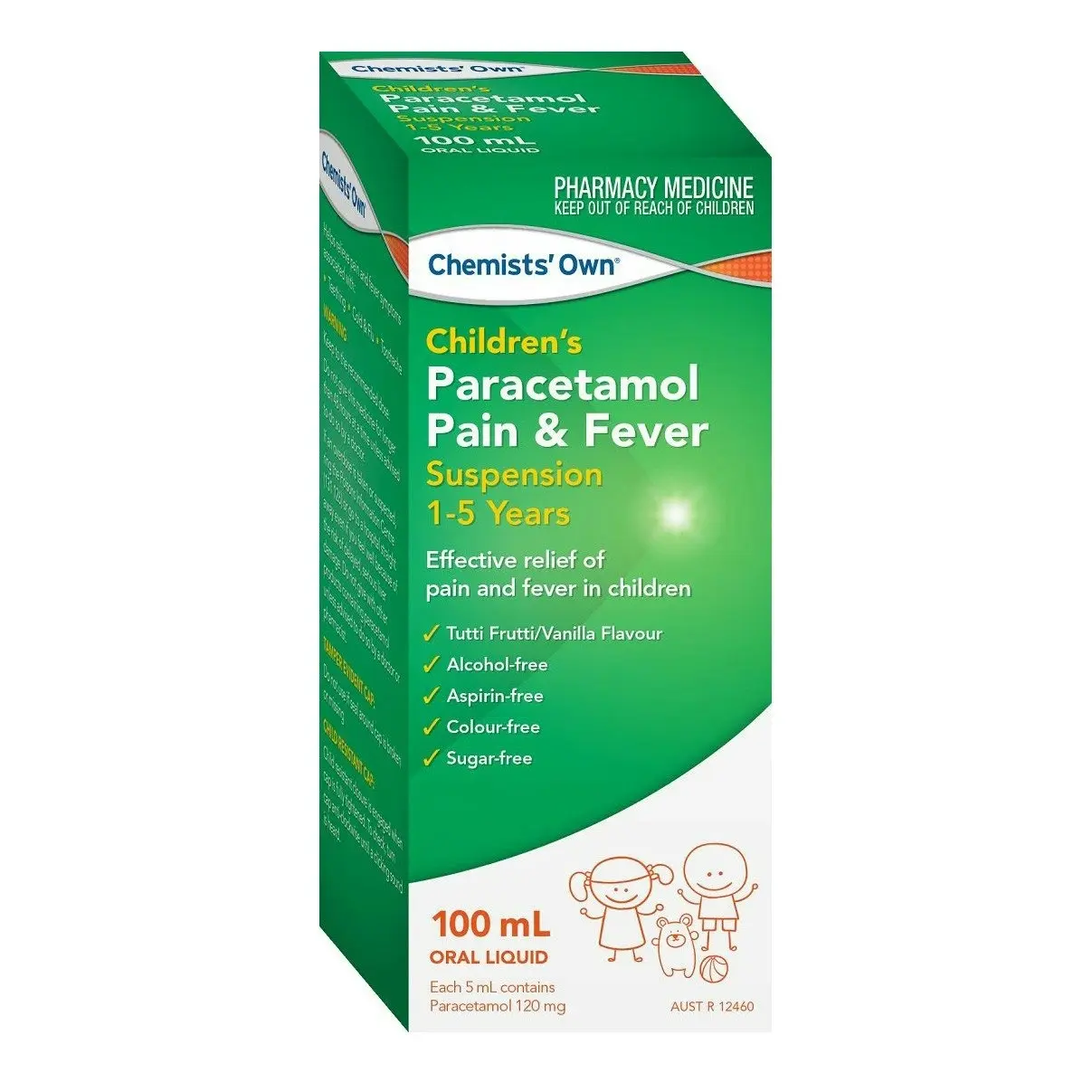 Chemists' Own Children's Paracetamol Pain & Fever 1- 5 Yrs Susp 100mL