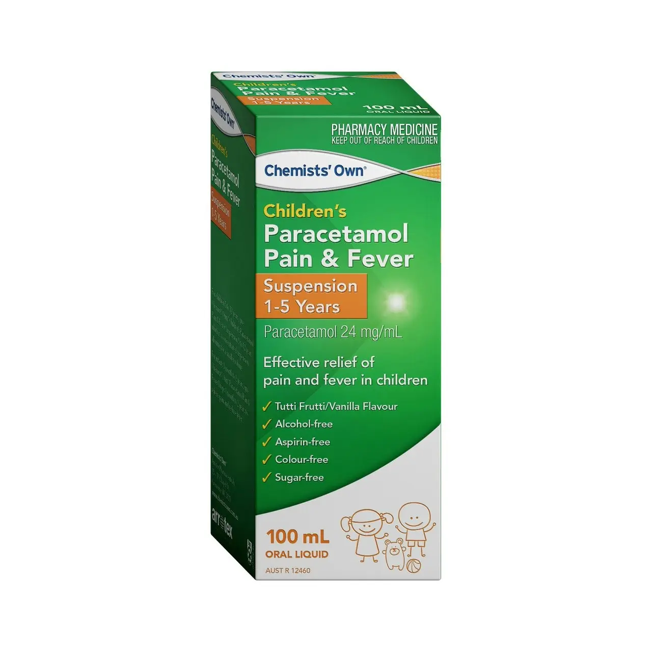 Chemists' Own Children's Paracetamol Pain & Fever 1- 5 Yrs Susp 100mL