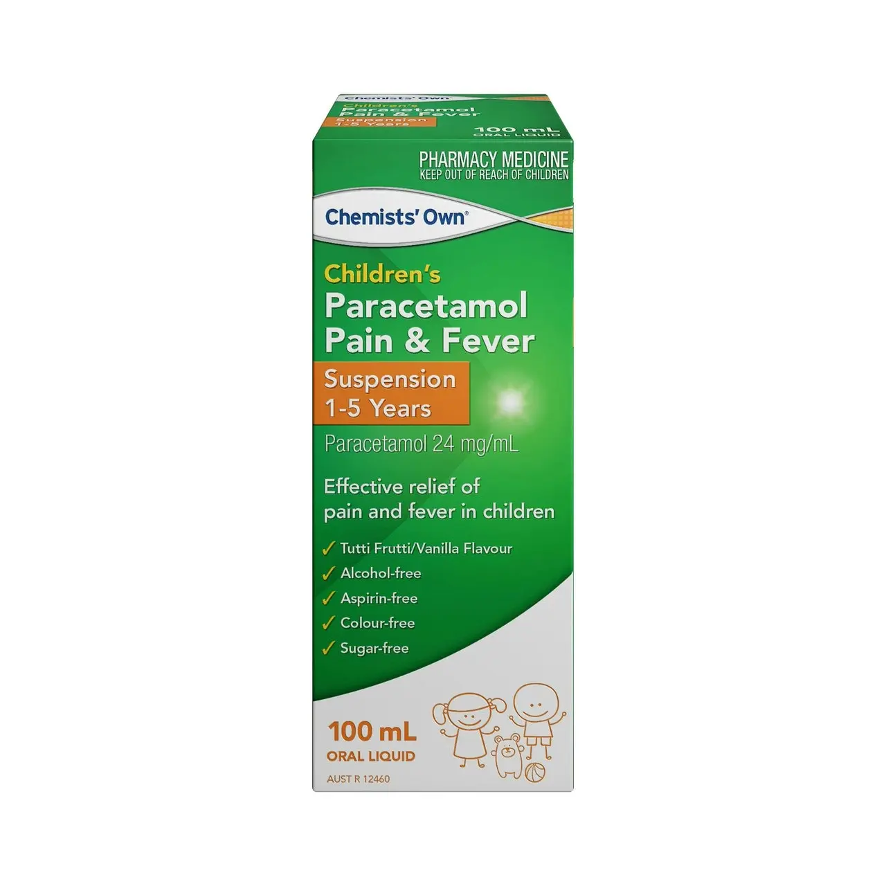 Chemists' Own Children's Paracetamol Pain & Fever 1- 5 Yrs Susp 100mL