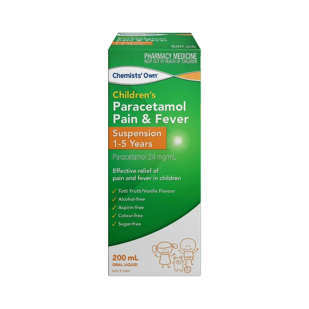 Chemists' Own Children's Paracetamol Pain & Fever 1- 5 Yrs Susp 200mL