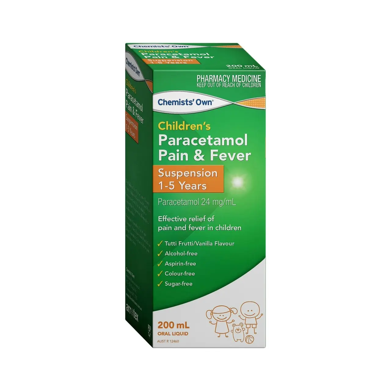 Chemists' Own Children's Paracetamol Pain & Fever 1- 5 Yrs Susp 200mL