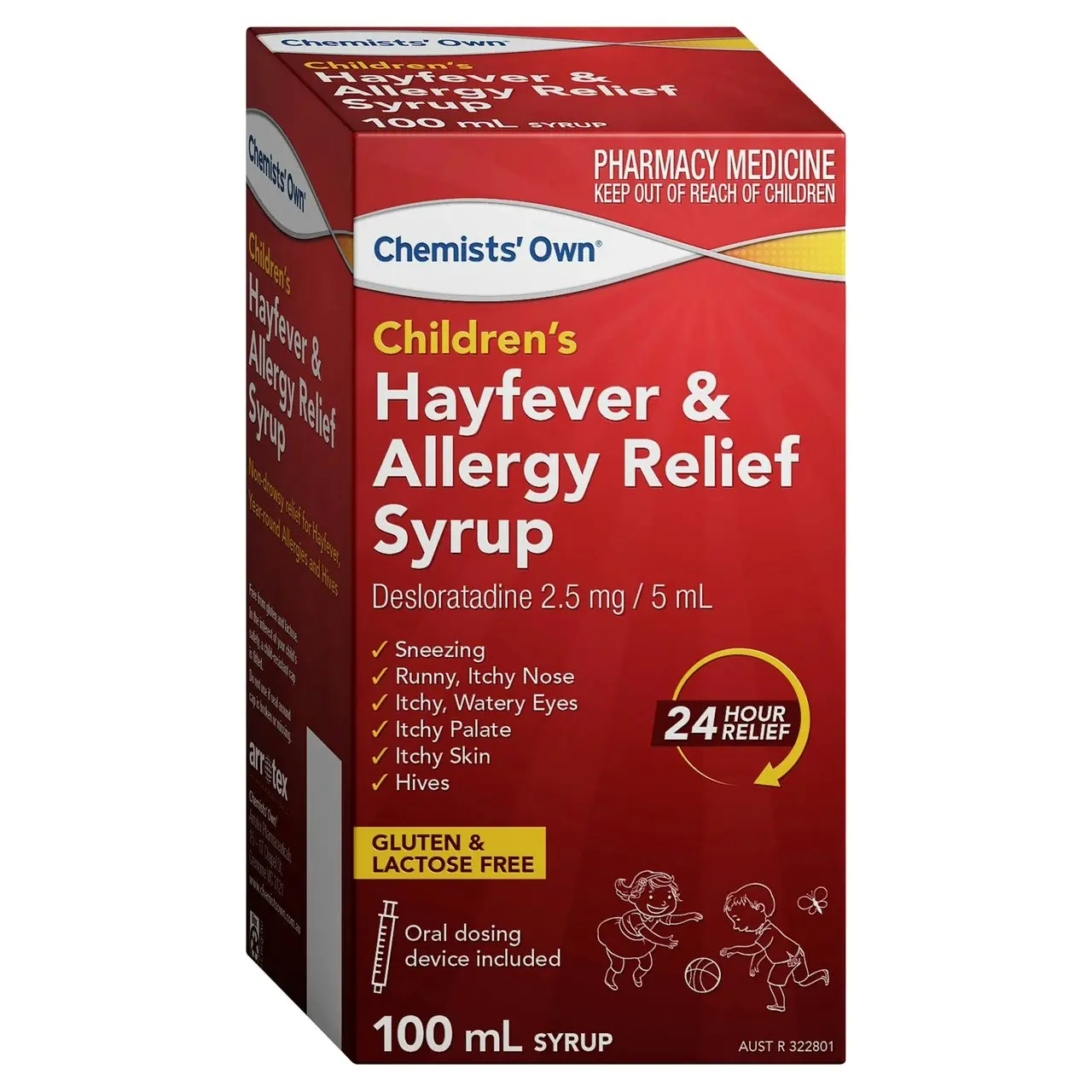 Chemists' Own Children's Hayfever & Allergy Relief Syrup 100mL