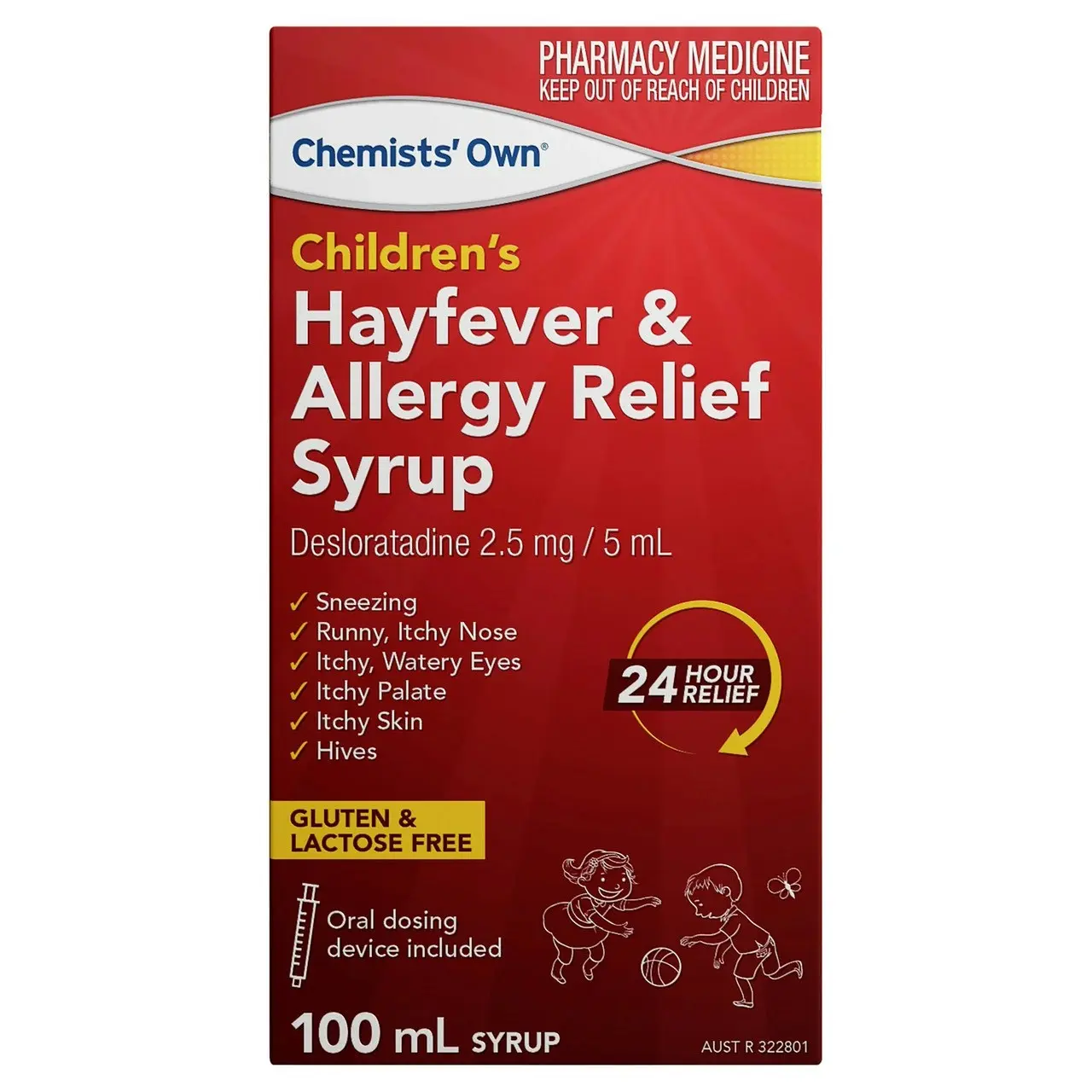 Chemists' Own Children's Hayfever & Allergy Relief Syrup 100mL