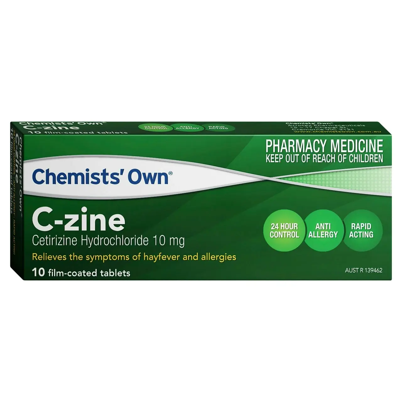 Chemists' Own C-Zine Tablets 10mg 10