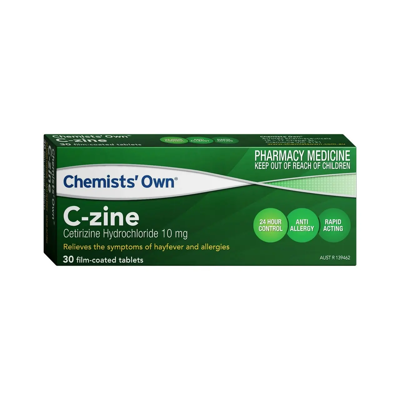 Chemists' Own C-Zine Tablets 10mg 30