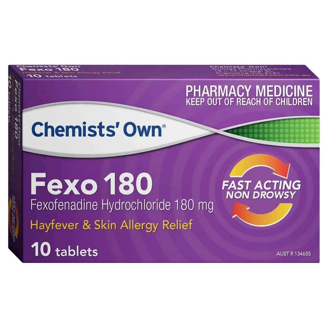 Chemists' Own Fexo Tablets 180mg 10