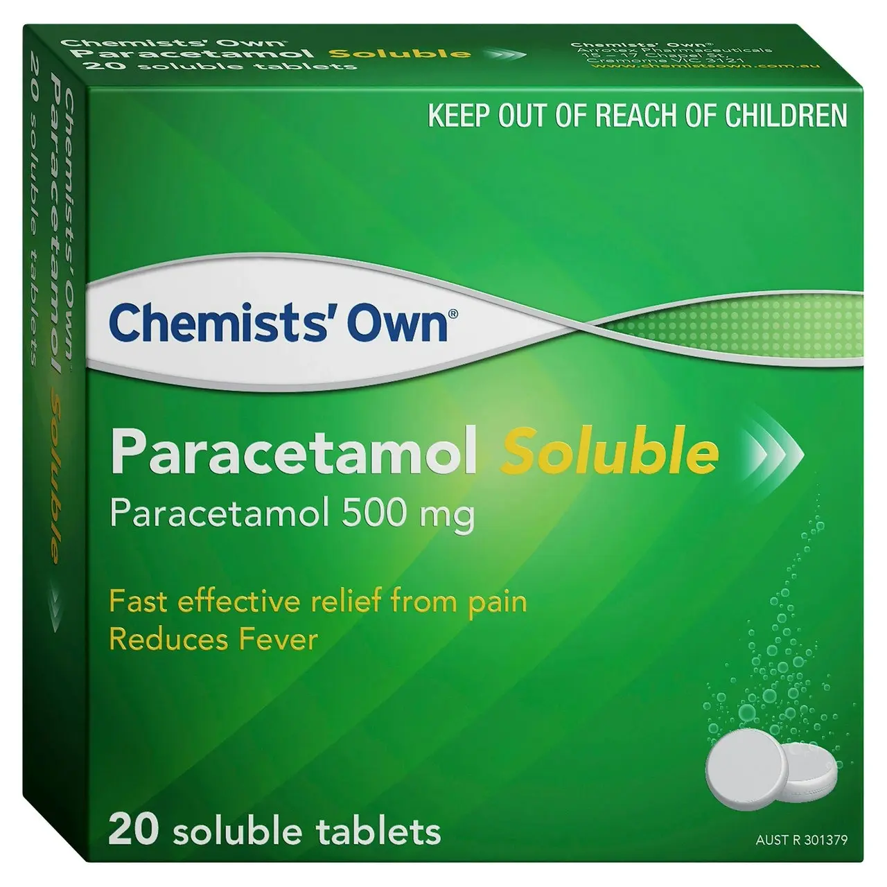 Chemists' Own Paracetamol Soluble Tablets 20