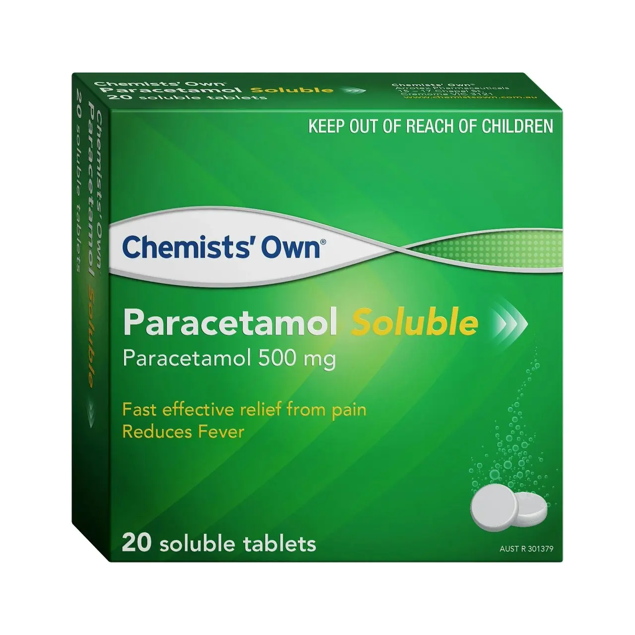 Chemists' Own Paracetamol Soluble Tablets 20