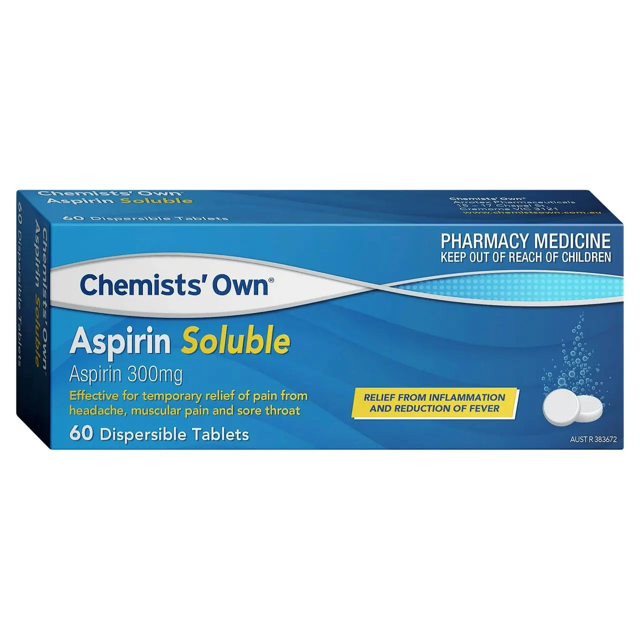 Chemists' Own Aspirin Soluble Tabs 60