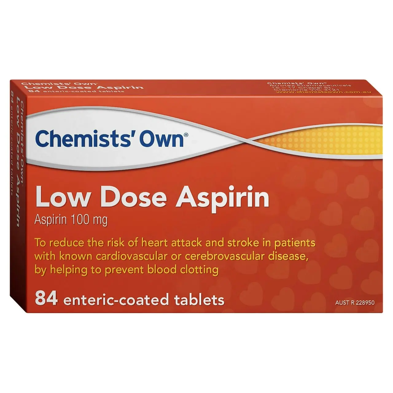 Chemists' Own Low Dose Aspirin Tablets 84