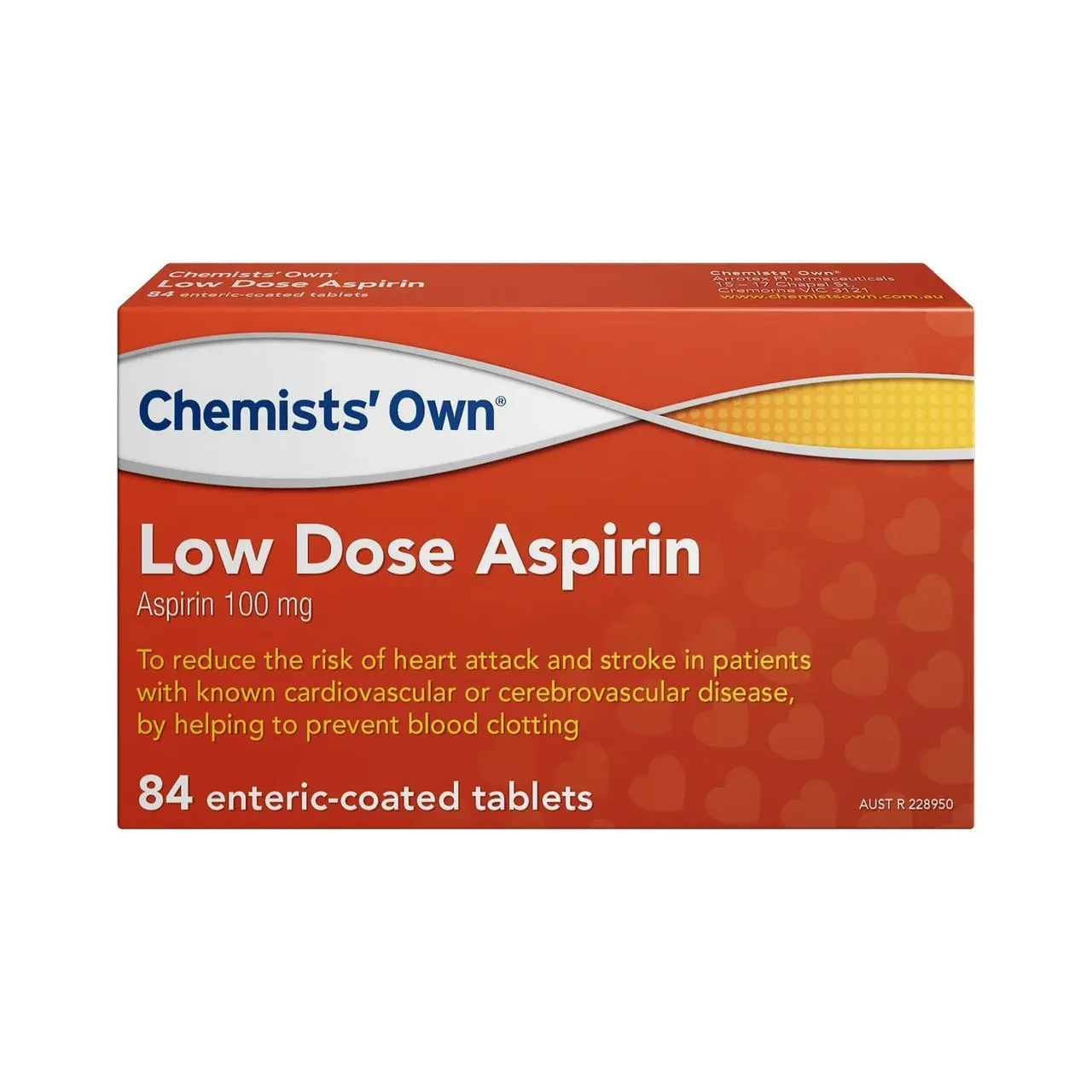 Chemists' Own Low Dose Aspirin Tablets 84