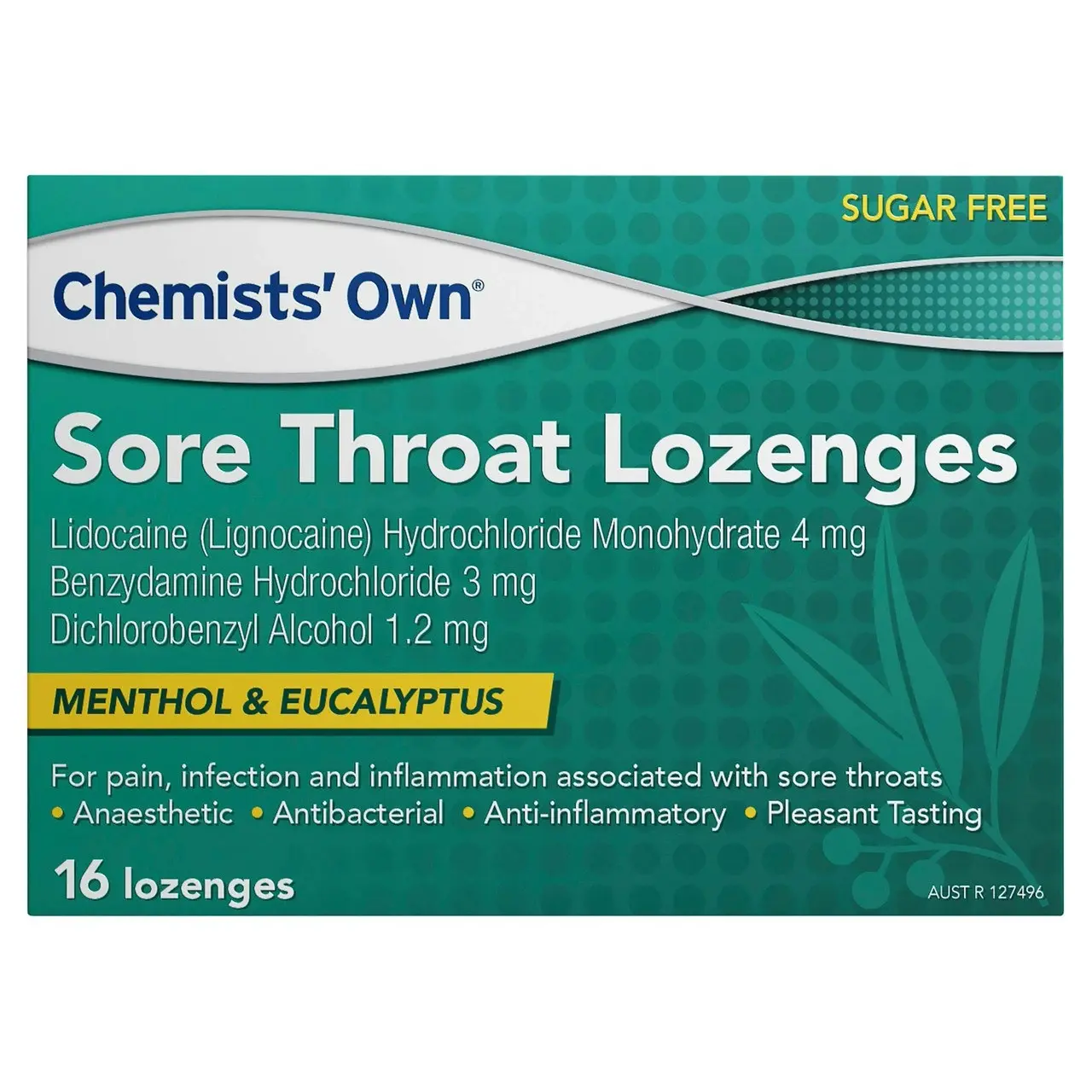 Chemists' Own Sore Throat Lozenges Menthol & Eucalyptus 16