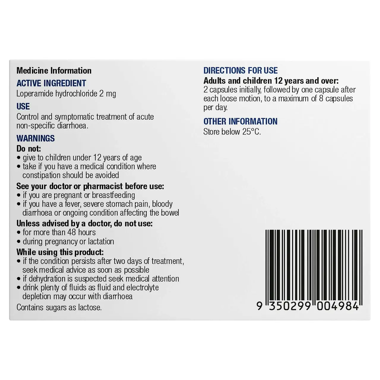 Chemists' Own Diarrhoea Relief Capsules 12