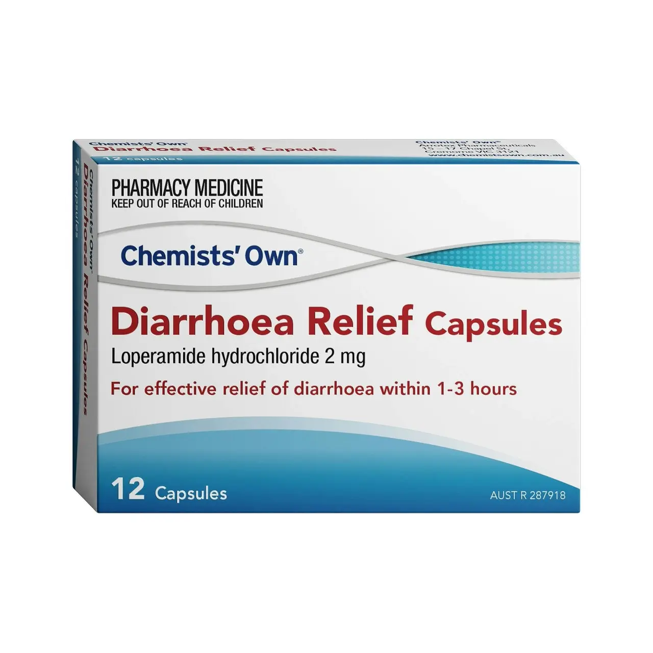 Chemists' Own Diarrhoea Relief Capsules 12