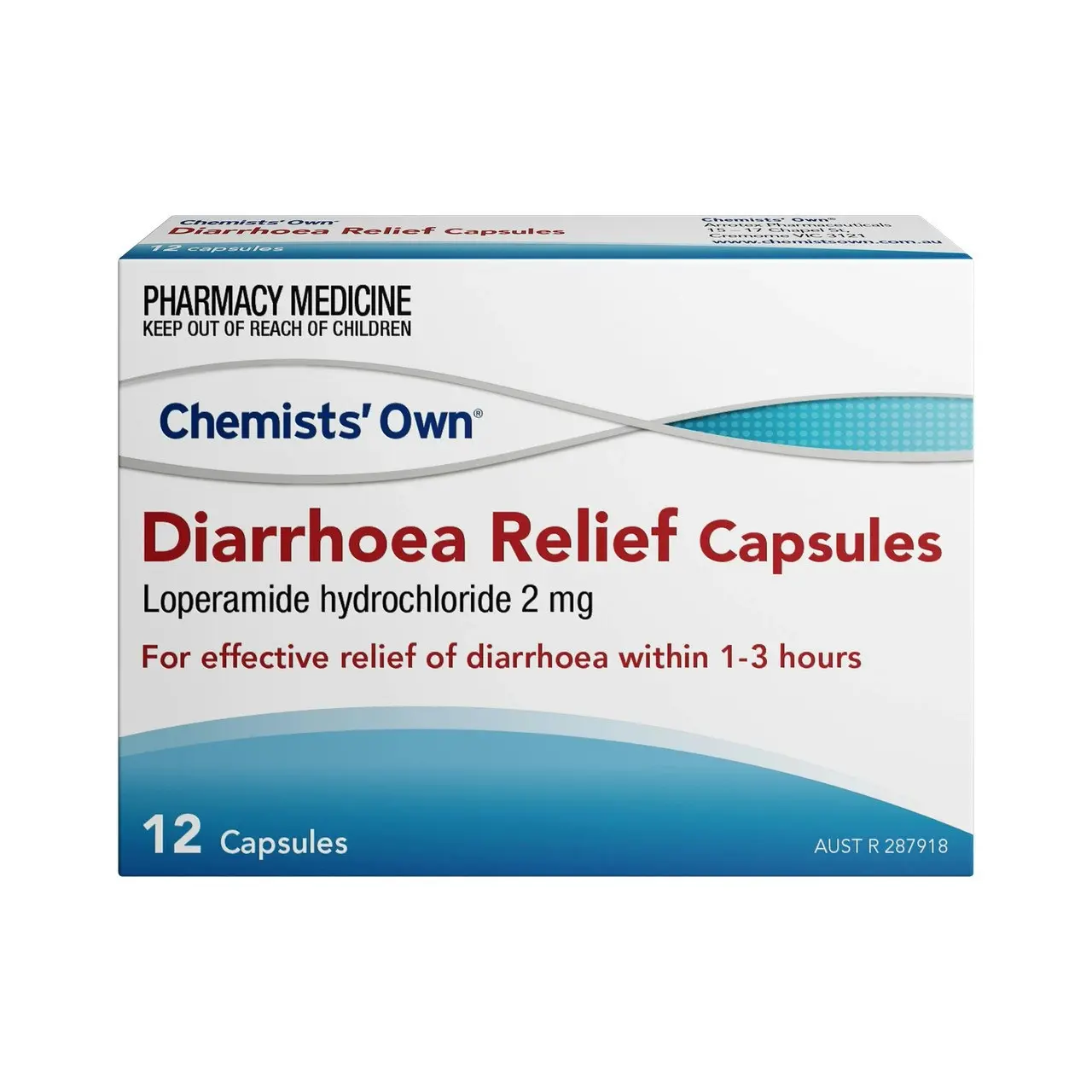 Chemists' Own Diarrhoea Relief Capsules 12