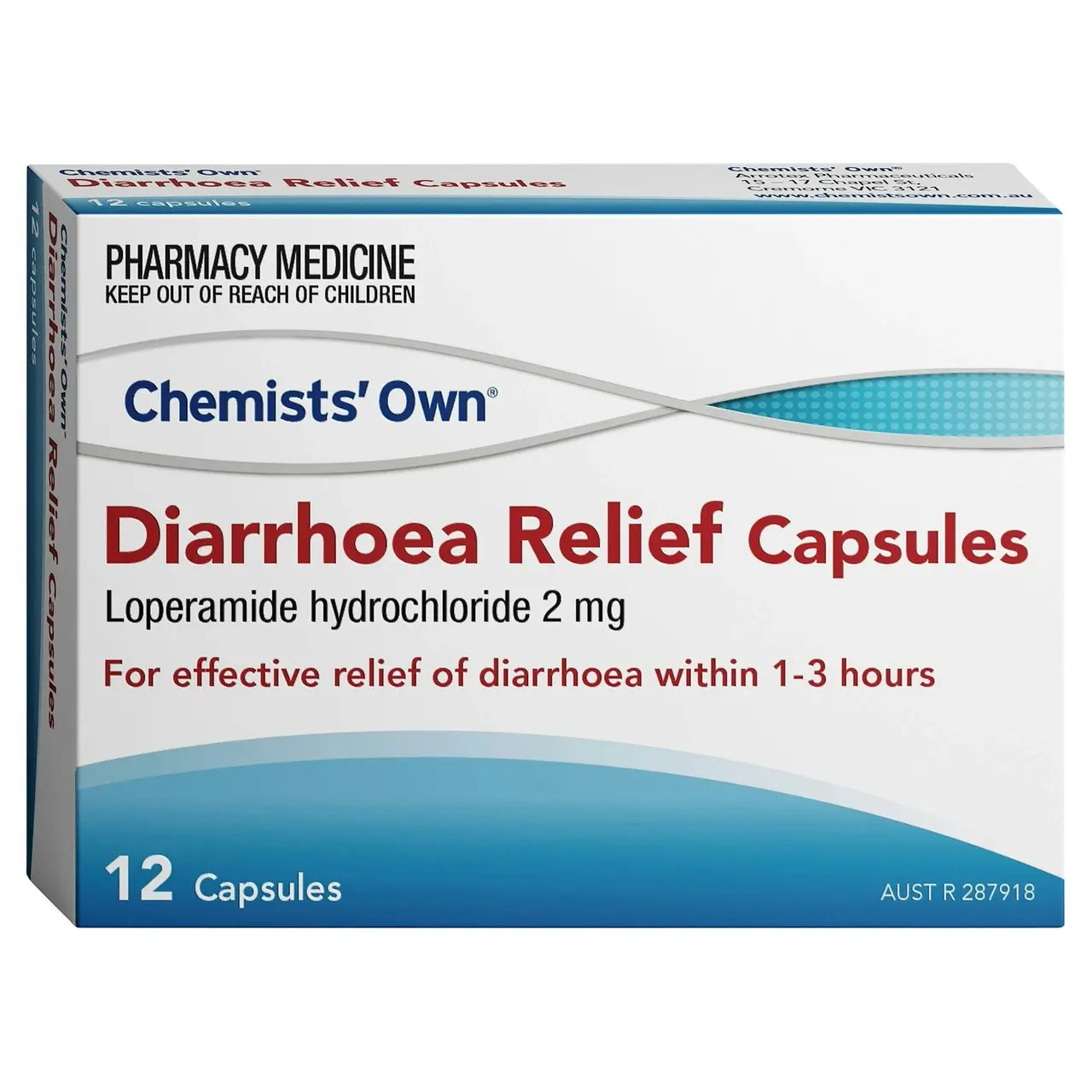 Chemists' Own Diarrhoea Relief Capsules 12