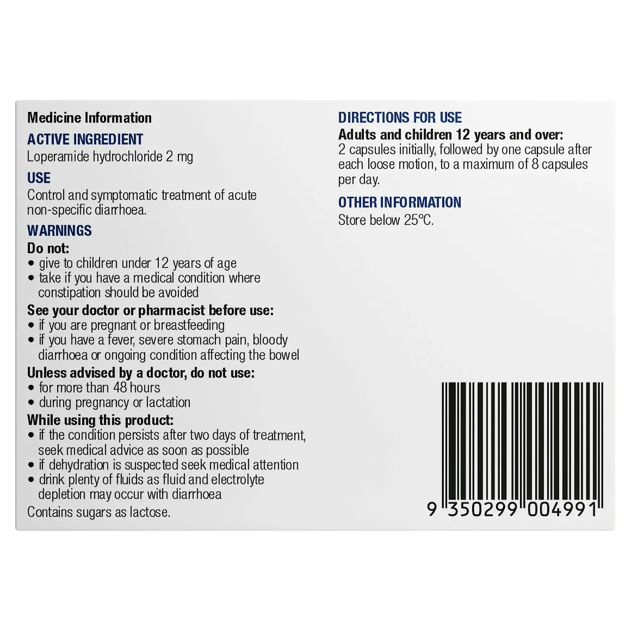 Chemists' Own Diarrhoea Relief Capsules 20