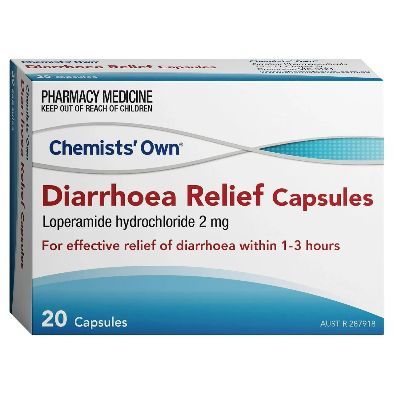 Chemists' Own Diarrhoea Relief Capsules 20