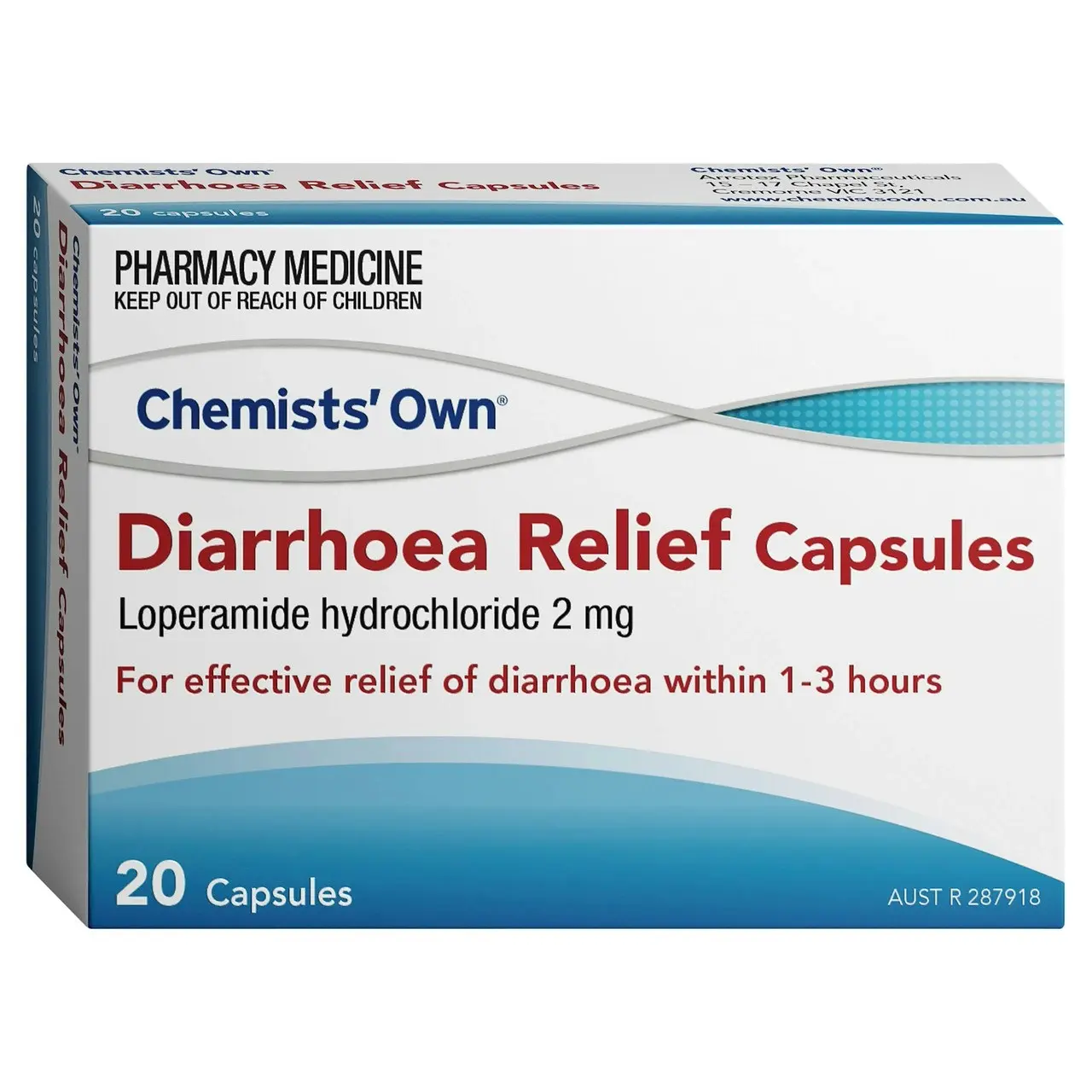 Chemists' Own Diarrhoea Relief Capsules 20