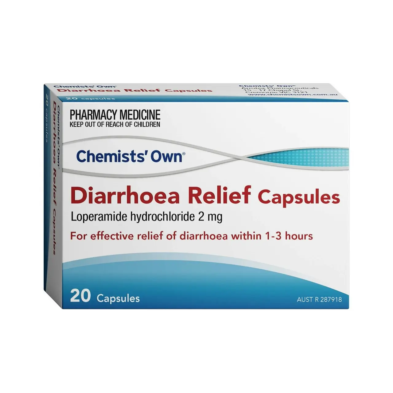 Chemists' Own Diarrhoea Relief Capsules 20