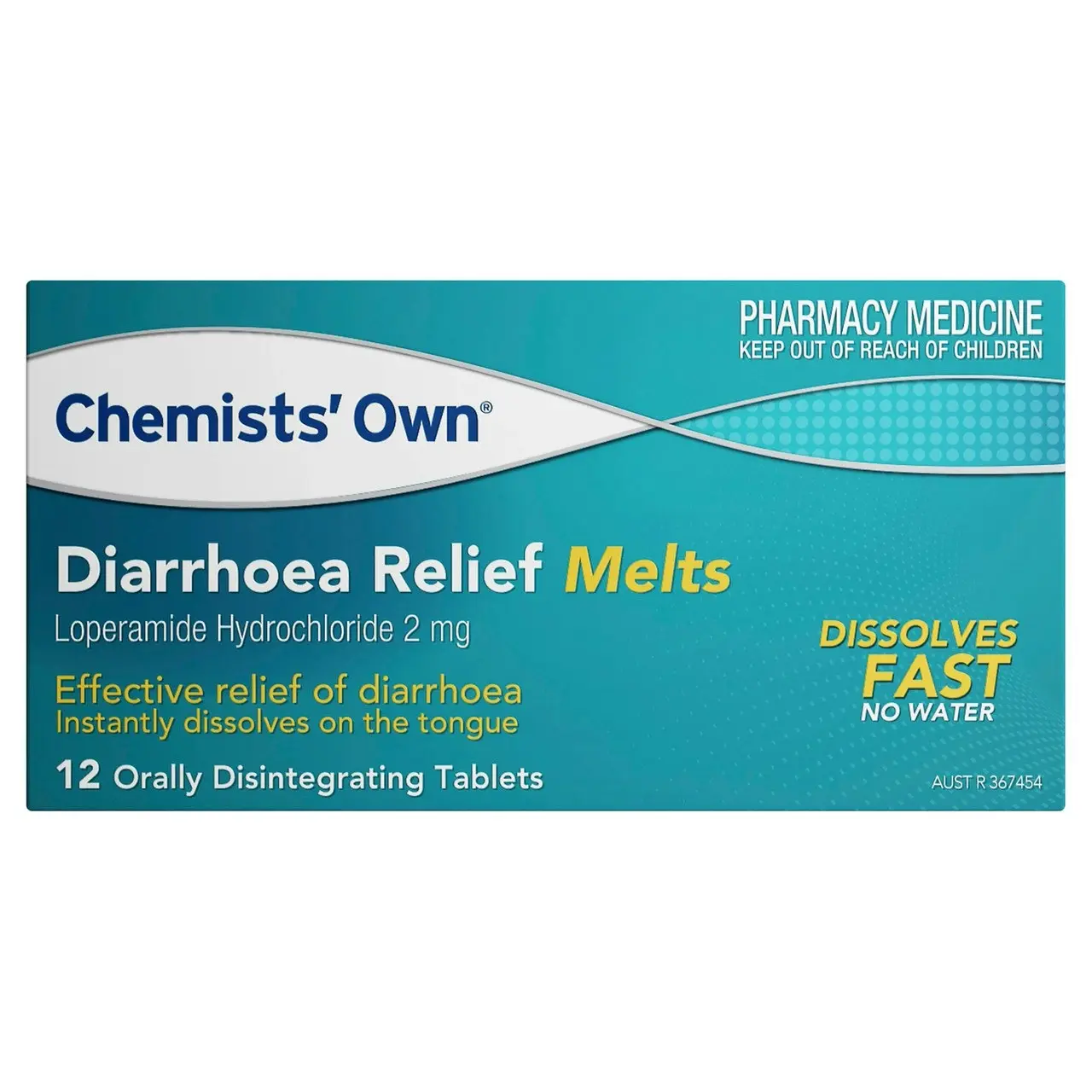 Chemists' Own Diarrhoea Relief Melts OD Tablets 12