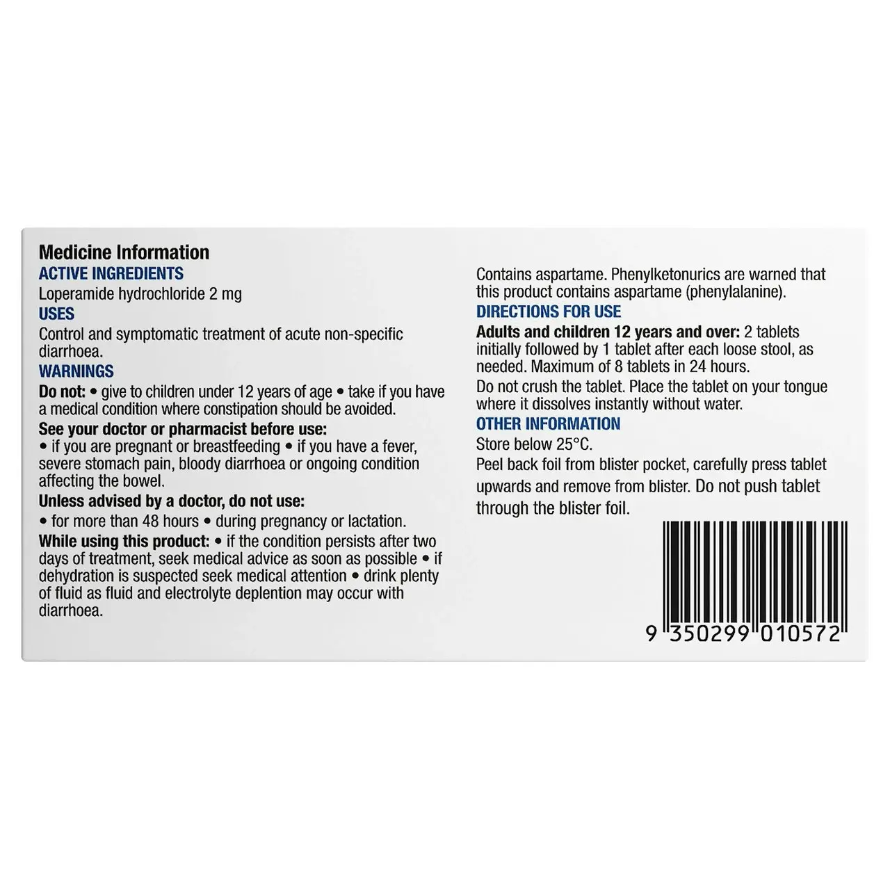 Chemists' Own Diarrhoea Relief Melts OD Tablets 12