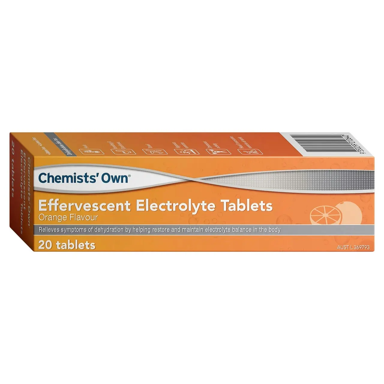 Chemists Own Effervesecent Electrolyte Tablets Orange 20