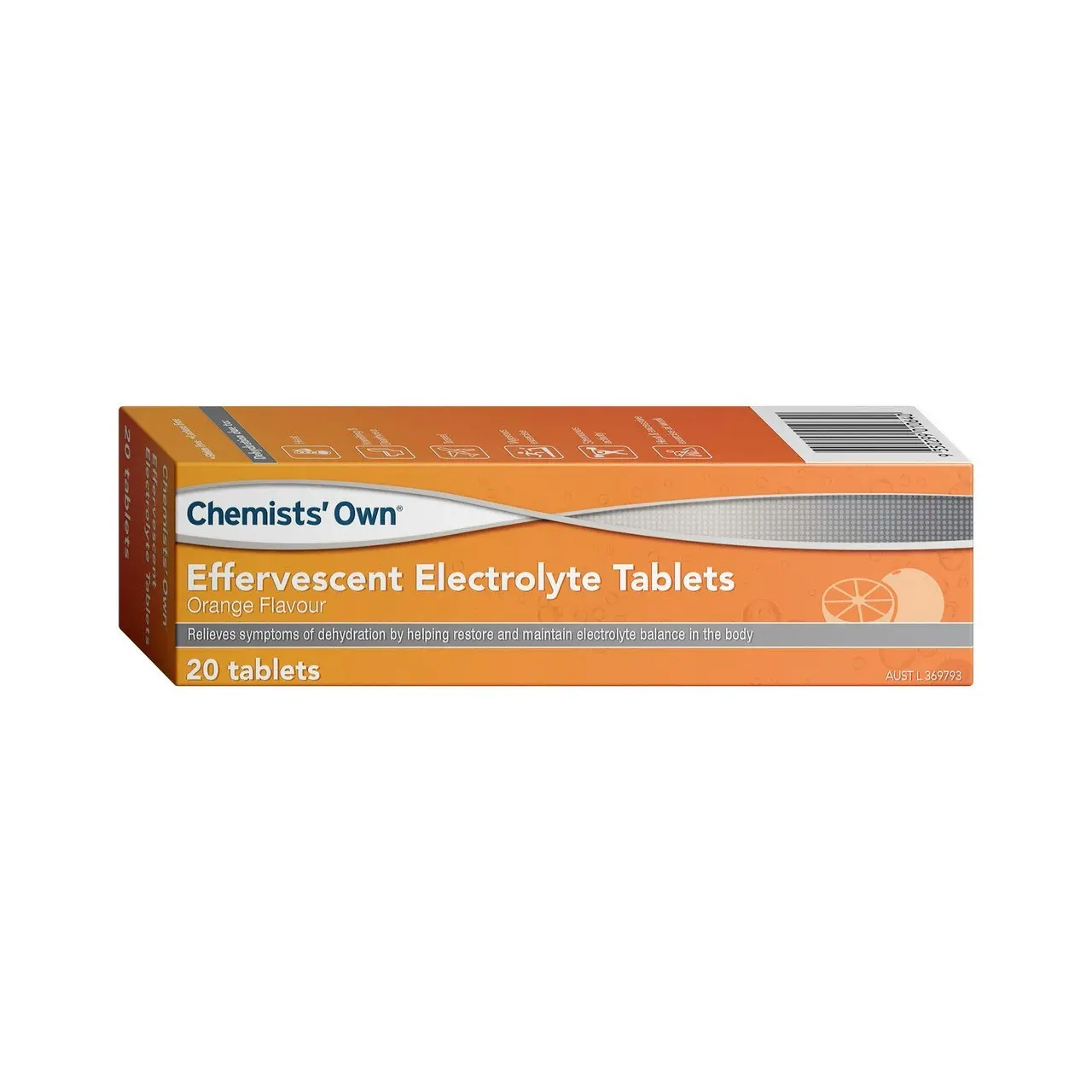 Chemists Own Effervesecent Electrolyte Tablets Orange 20