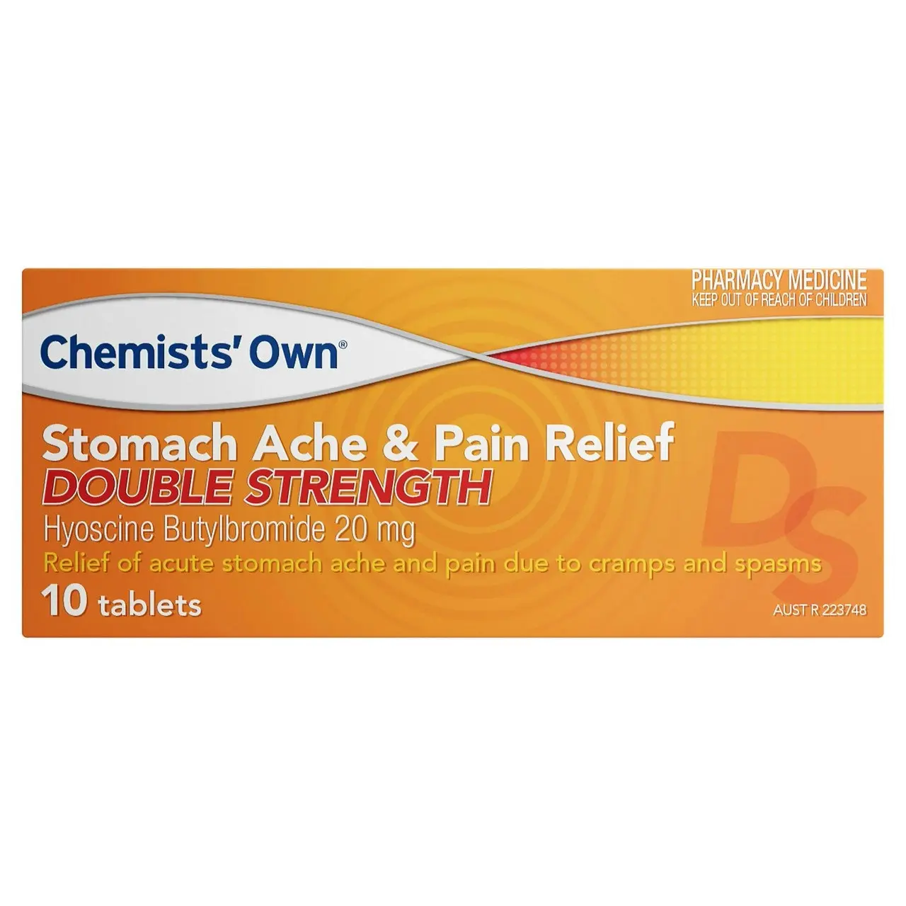 Chemists' Own Stomach Ache & Pain Double Strength Tablets 10