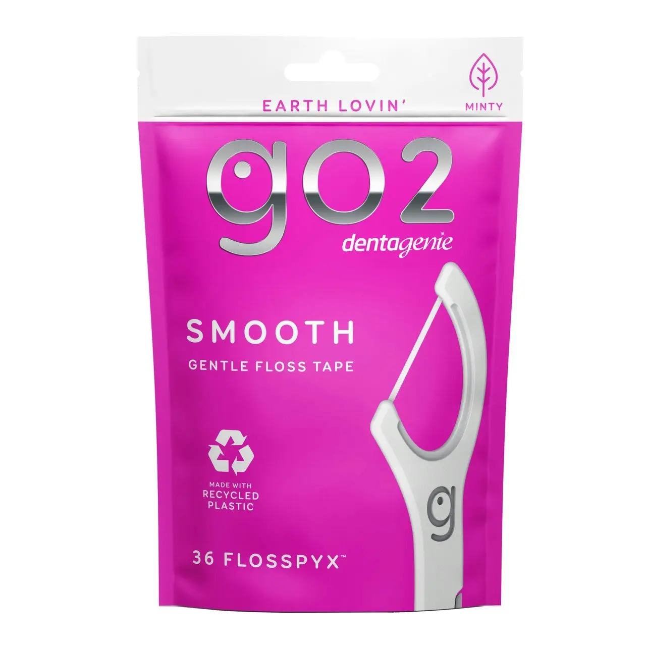 Go2 Dentagenie Smooth Flosspyx - Gentle Floss Tape