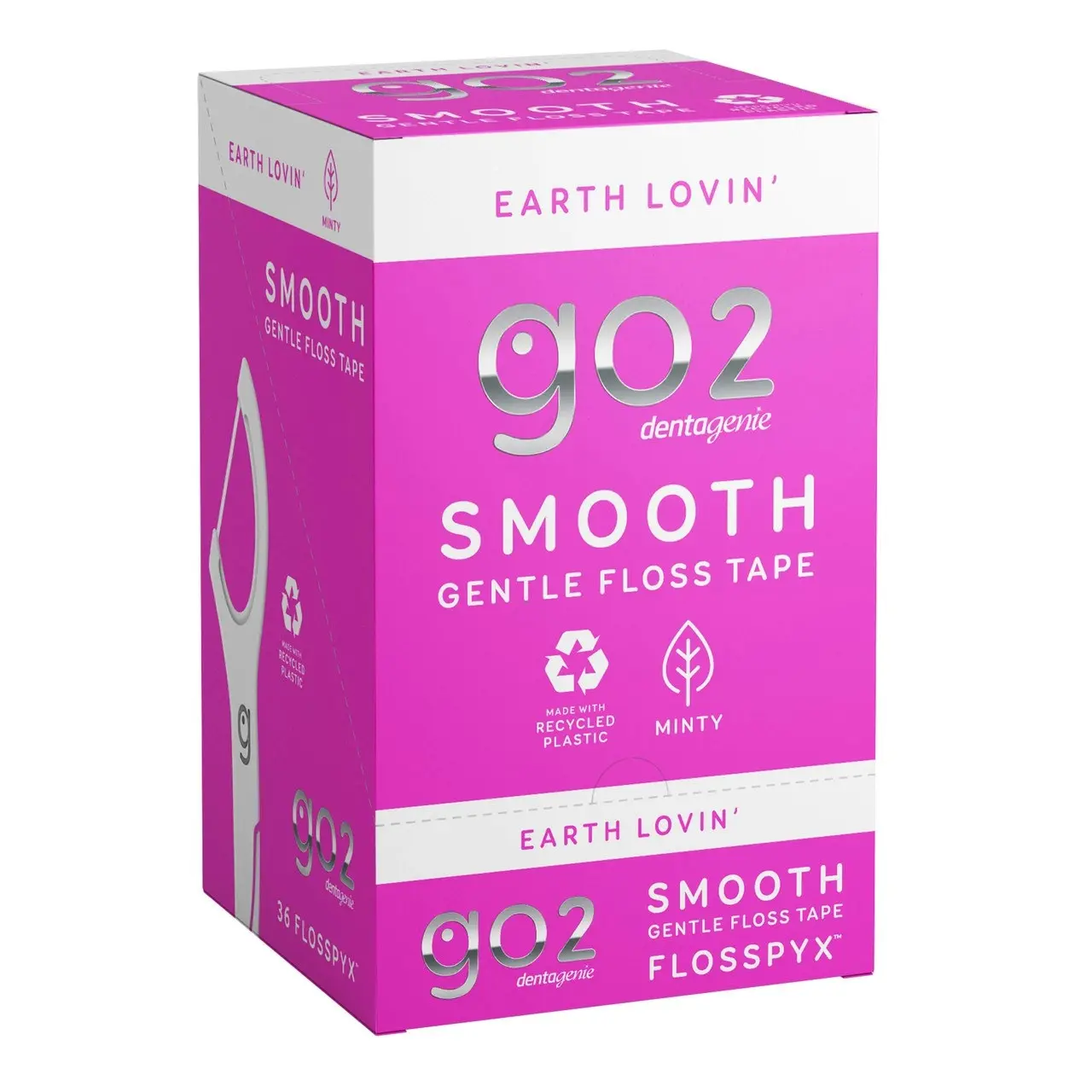 Go2 Dentagenie Smooth Flosspyx - Gentle Floss Tape