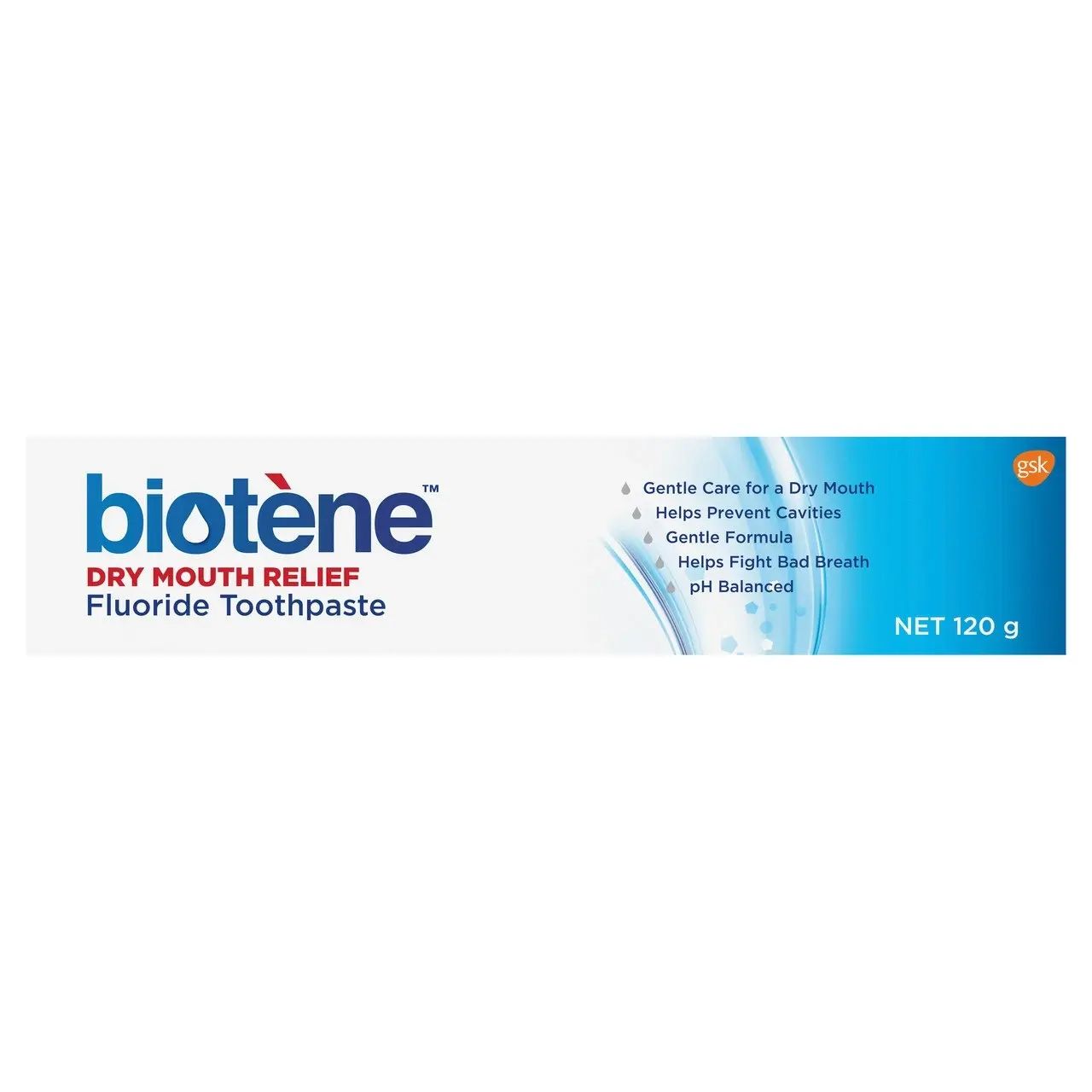 Biotene Dry Mouth Relief Fluoride Toothpaste Fresh Mint Original 120g